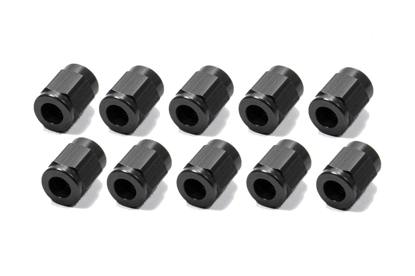 #3 Aluminum Tube Nuts (10pk) Black