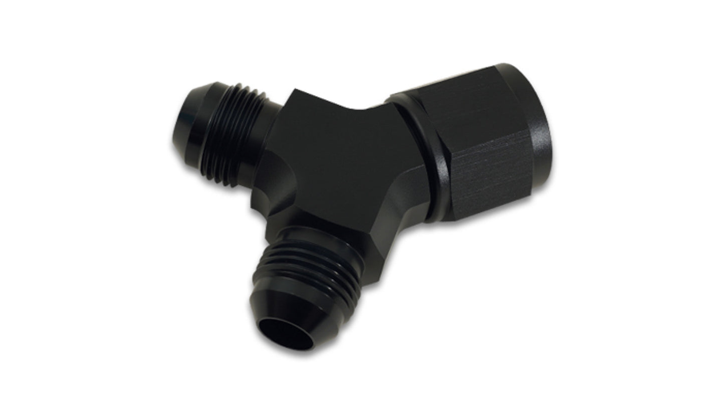 Fitting Y-Block Female -10 AN Inlet Male -8