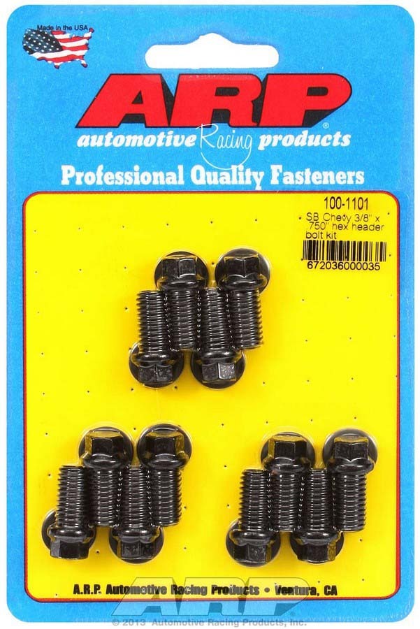 Header Bolt Kit - 6pt. 3/8 x .750 UHL (12)