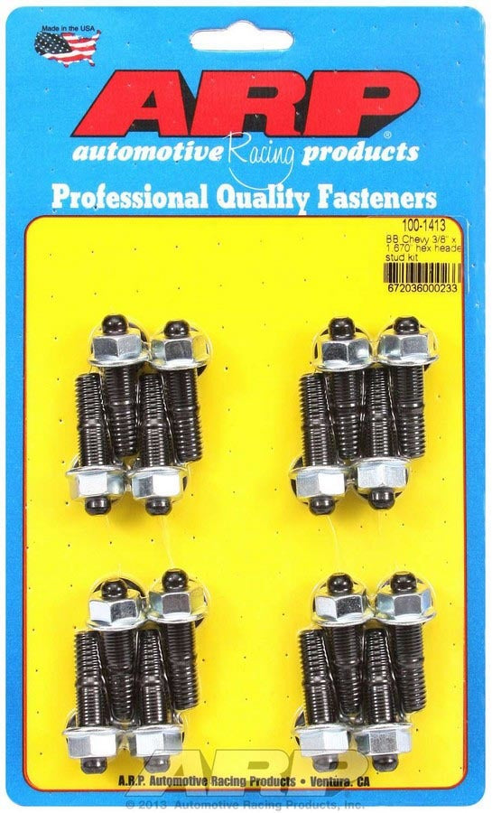 Header Stud Kit - 6pt. 3/8 x 1.670 OAL (16)