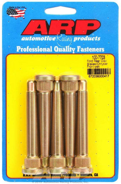 Wheel Stud Kit - 1/2-20 3.500/.625 Knurl (5)