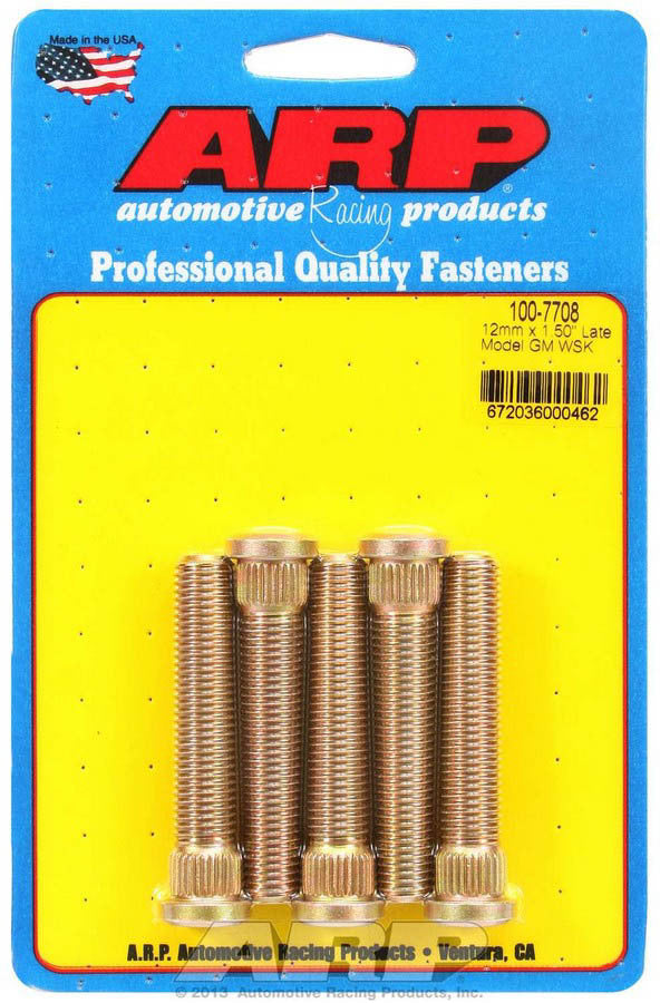 Wheel Stud Kit - M12x1.5 2.500/.509 Knurl