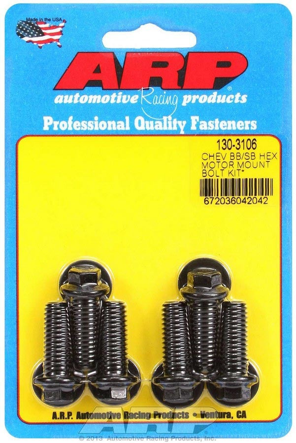 Motor Mount Bolt Kit 6pt. Chevy