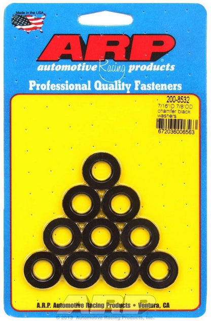 Black Washers - 7/16 ID x 7/8 OD (10)