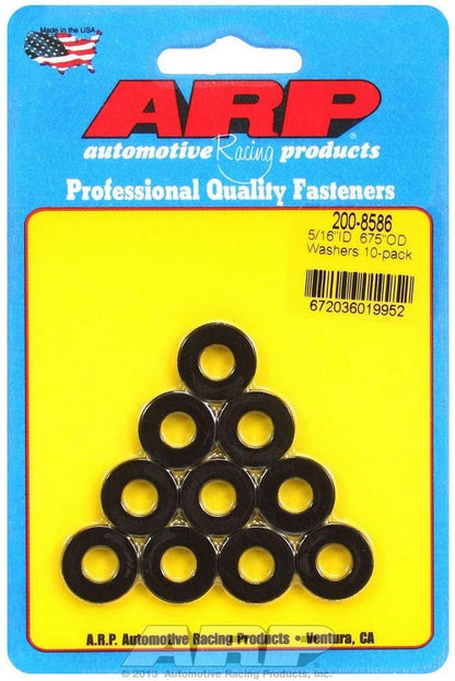 Black Washers - 5/16 ID x .675 OD (10)