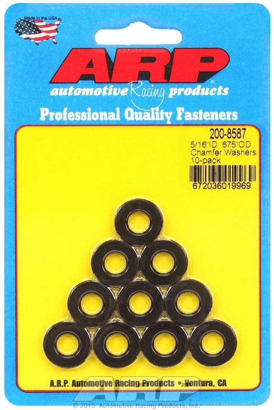 Black Washers - 5/16 ID x .675 OD (10)