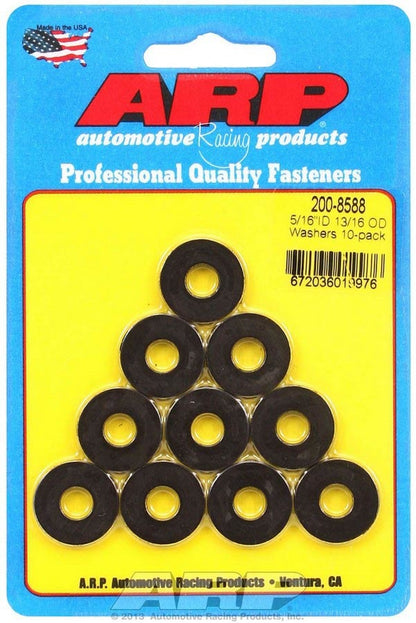 Black Washers - 5/16 ID x 13/16 OD (10)