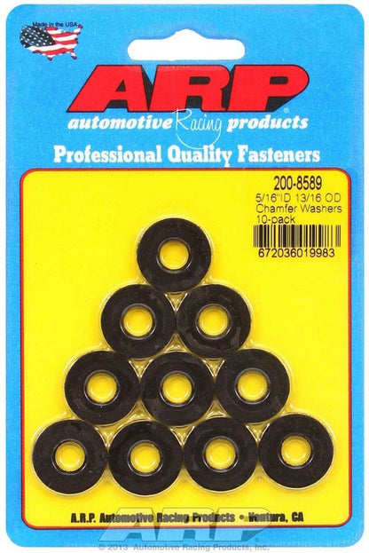 Black Washers - 5/16 ID x 13/16 OD (10)