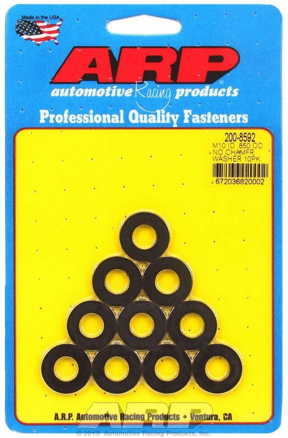 Black Washers - 10mm ID x .850 OD (10)