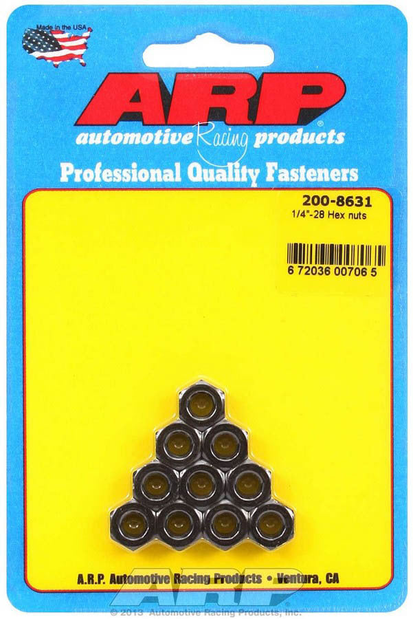 1/4-28 Hex Nut w/Flange Kit (10pk)