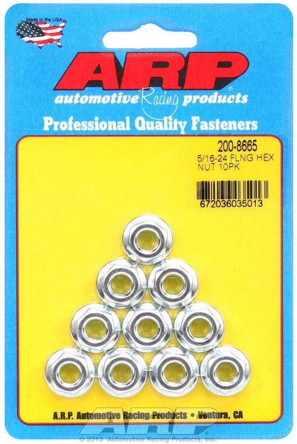 Hex Serrated Flange Nuts 5/16-24 (10)