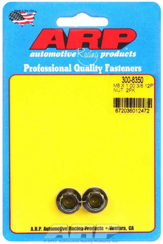 8mm x 1.00 12pt Nut Kit (2pk)