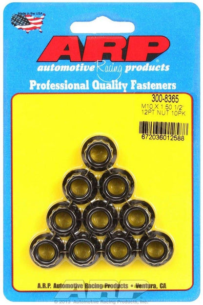 10mm x 1.50 12pt. Nuts (10)