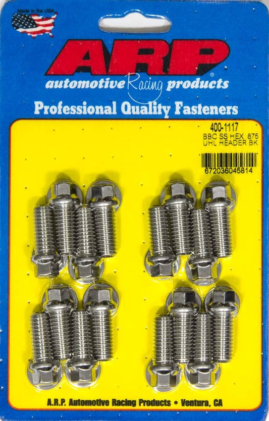 Header Bolt Kit - 6pt. 3/8 x .875 UHL (16)