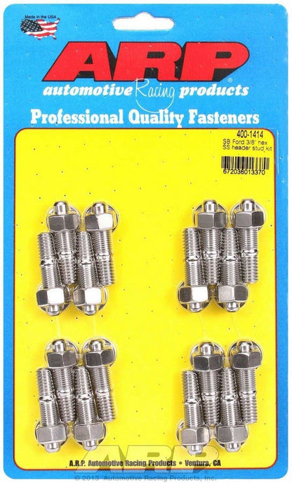 S/S Header Stud Kit - 3/8in x 1.670in OAL (16)