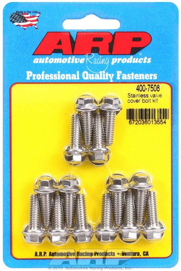 S/S Valve Cover Bolt Kit 1/4in- 20 6pt. (14)