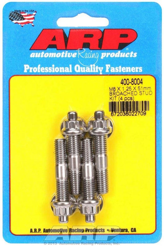 S/S Stud Kit - (4) M8 x 1.25in x  51mm