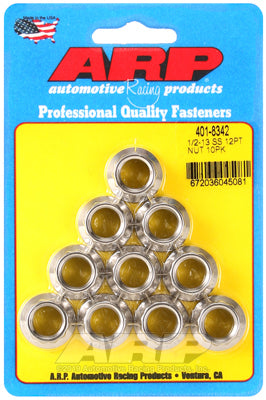 1/2-13 SS 12pt Nut Kit 10pk