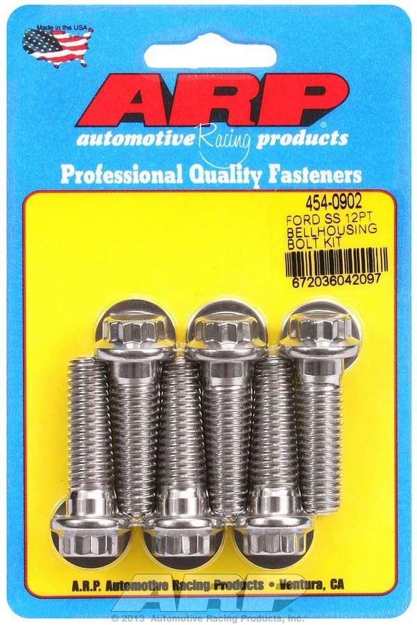 S/S Bellhousing Bolt Kit - 12pt. Ford