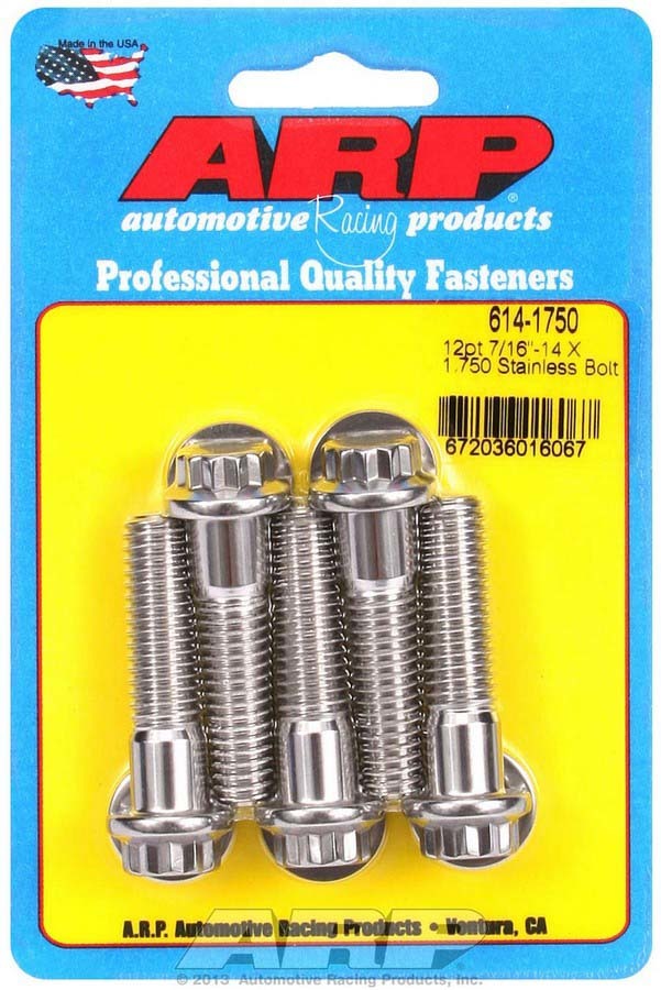 S/S Bolt Kit - 12pt. (5) 7/16-14 x 1.750