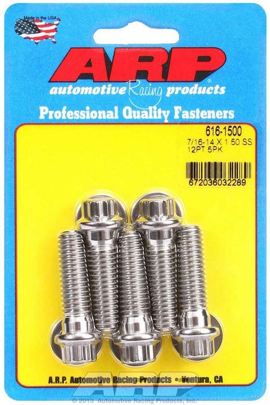 S/S Bolt Kit - 12pt. (5) 7/16-14 x 1.500