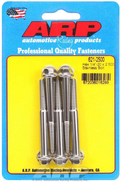 S/S Bolt Kit - 6pt. (5) 1/4-20 x 2.500