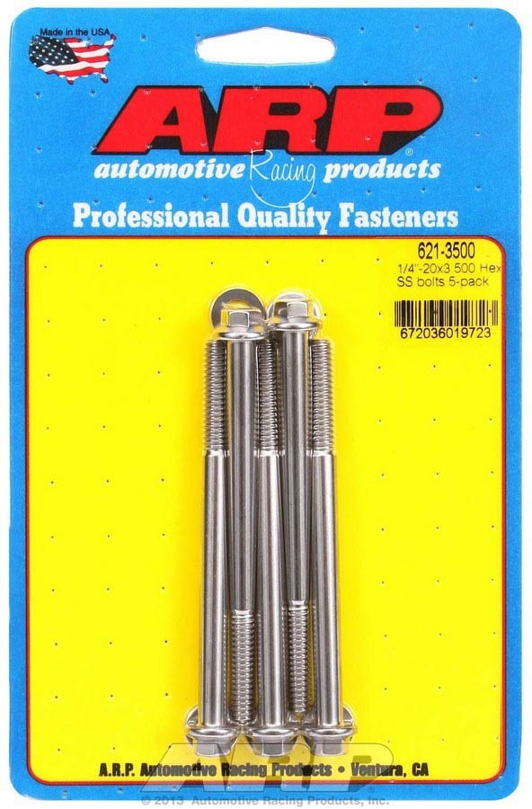 S/S Bolt Kit - 6pt. (5) 1/4-20 x 3.500