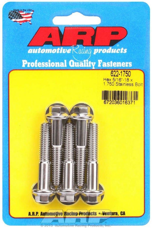 S/S Bolt Kit - 6pt. 5pk 5/16-18 x 1.750