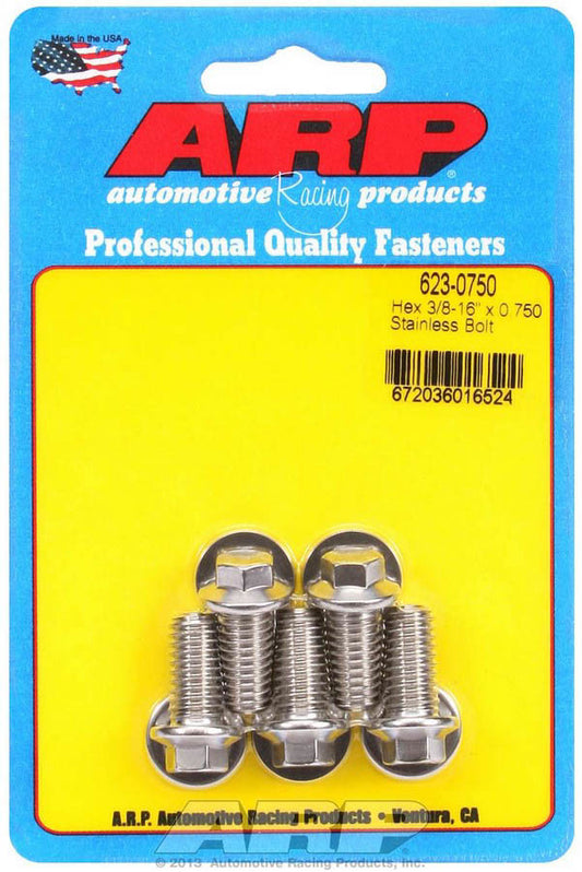 S/S Bolt Kit - 6pt. (5) 3/8-16 x .750