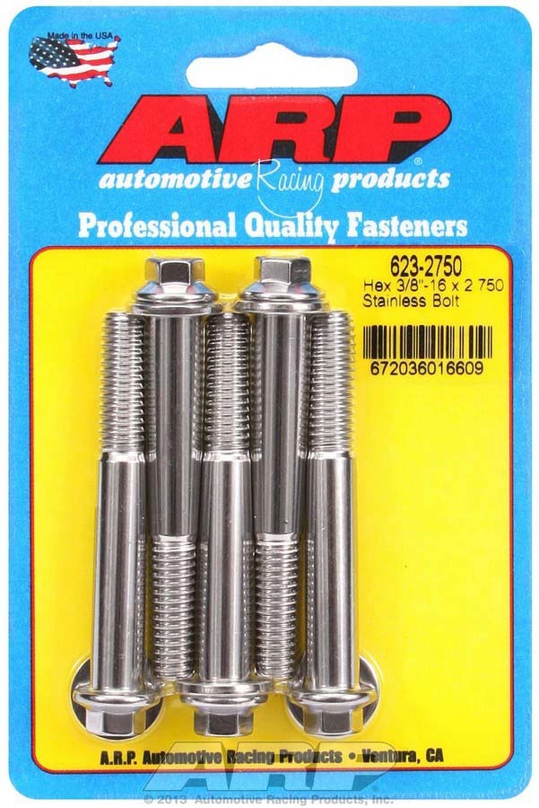 S/S Bolt Kit - 6pt. (5) 3/8-16 x 2.750