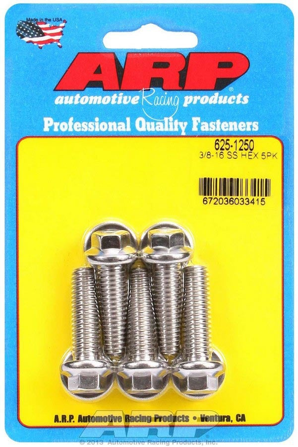 S/S Bolt Kit - 6pt. (5) 3/8-16 x 1.250