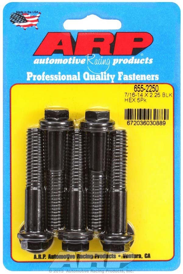 7/16-14 x 2.250 6pt Bolt Kit (5pk)