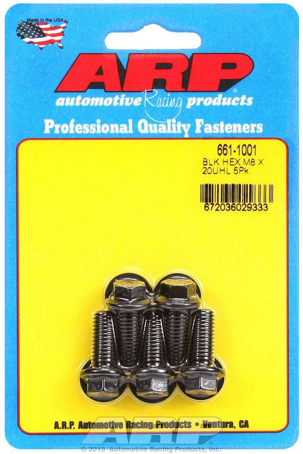 8mm x 1.25 x 20mm 6pt Bolt Kit 5pk