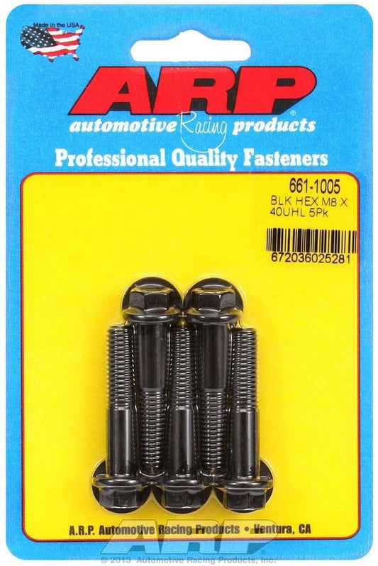 8mm x 1.25 x 40mm 6pt Bolt Kit (5pk)