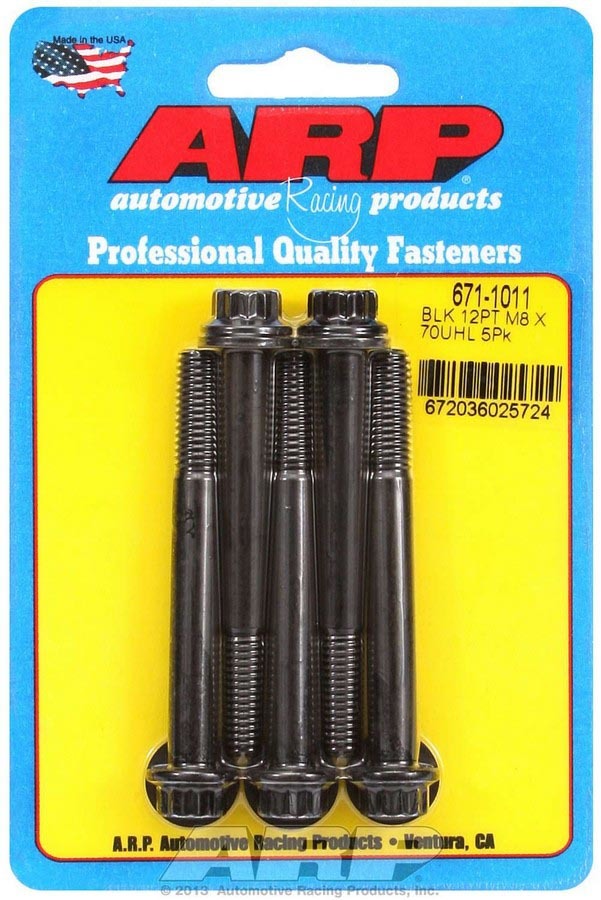 Bolt Kit - 12pt (5pk) 8mm x 1.25 x 70mm