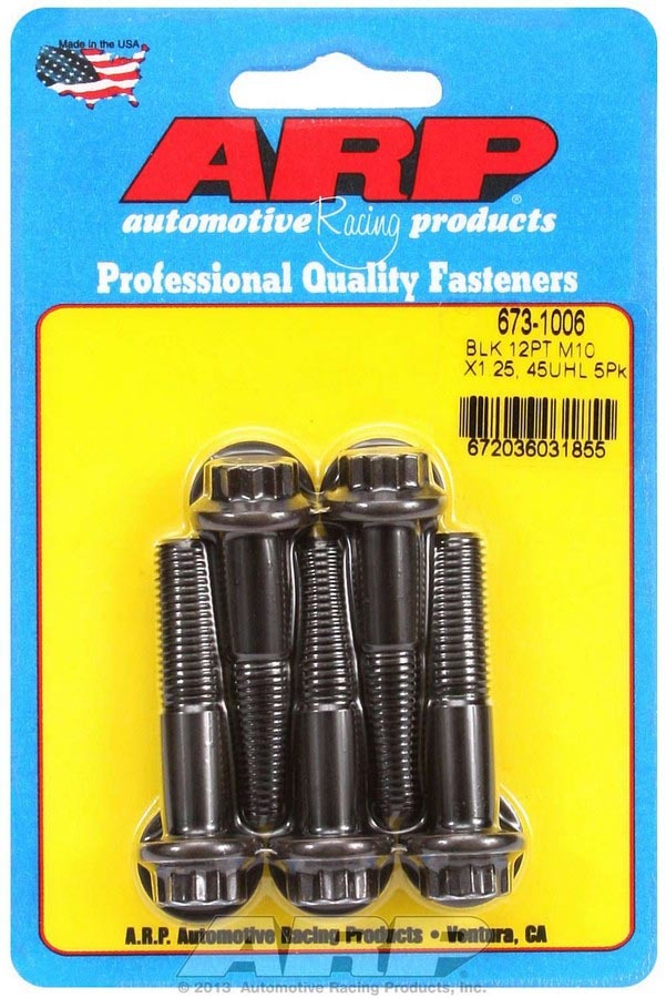 Bolt Kit - 12pt 5pk 10mm x 1.25 x 45mm