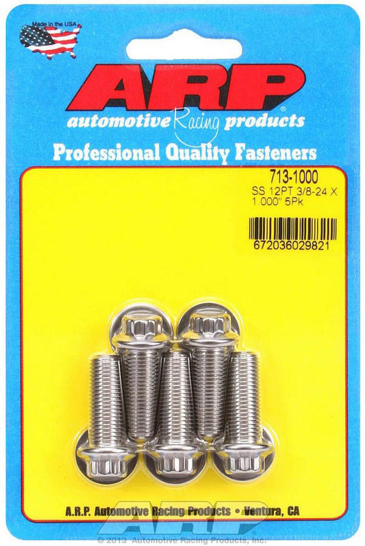 S/S Bolt Kit - 12pt. (5) 3/8-24 x 1.000