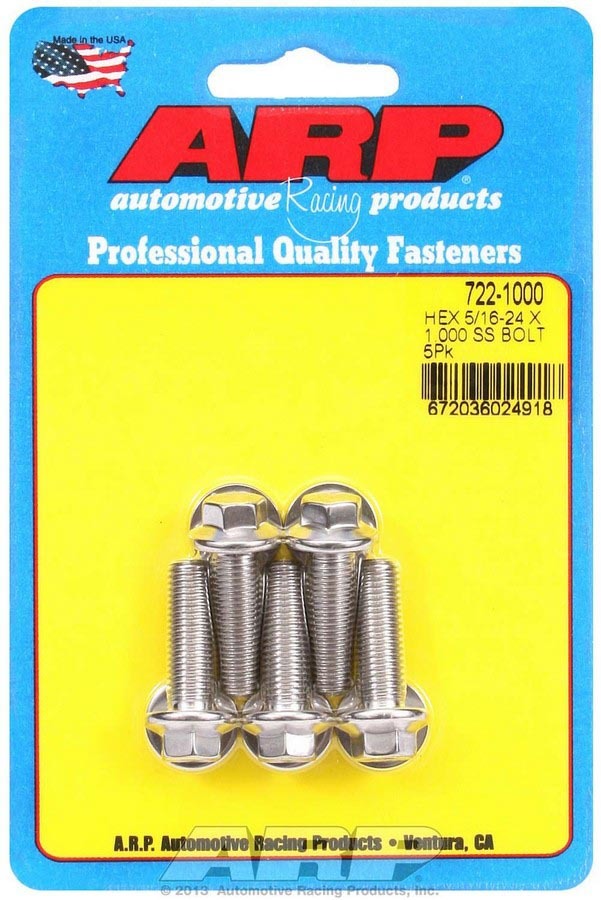 S/S Bolt Kit - 6pt. (5) 5/16-24 x 1.000