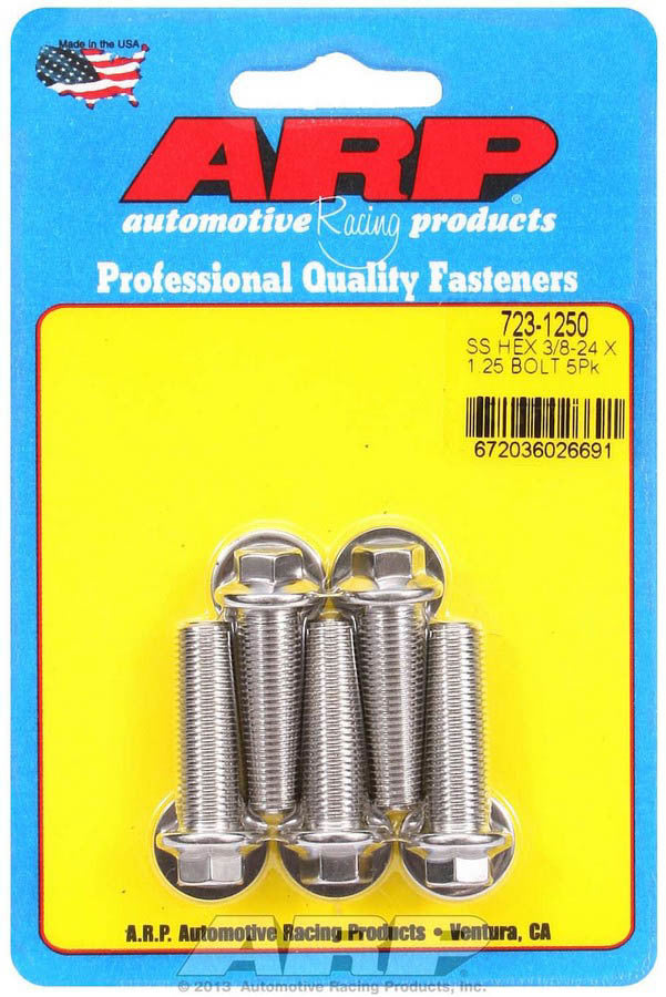 S/S Bolt Kit - 6pt. (5) 3/8-24 x 1.250