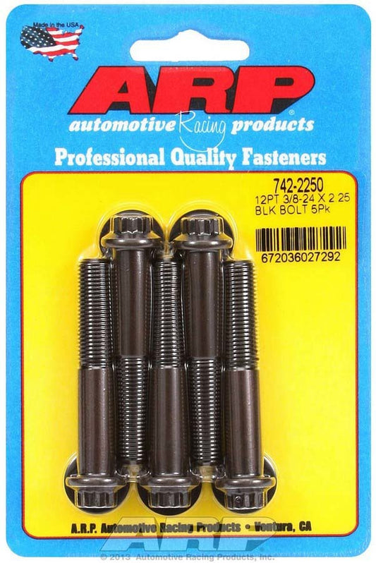 Bolts 3/8-24x2.250 UHL Black Oxide Bolts (5)