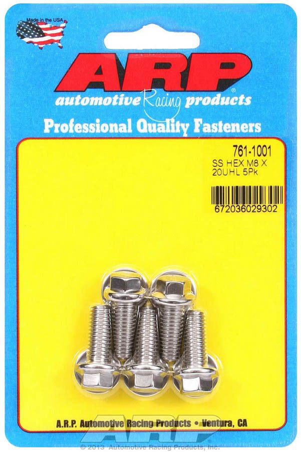 S/S Bolt Kit - 6pt. (5) 8mm x 1.25 x 20