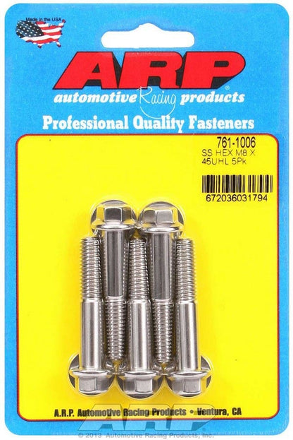 Bolt Kit - SS 6pt 5pk 8mm x 1.25 x 45mm