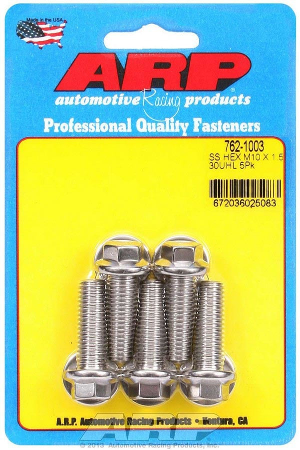 S/S Bolt Kit - 6pt. (5) 10mm x 1.5 x 30mm