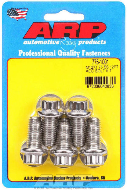 S/S Bolt Kit - 12pt. (5) 12mm x 1.75 x 25mm