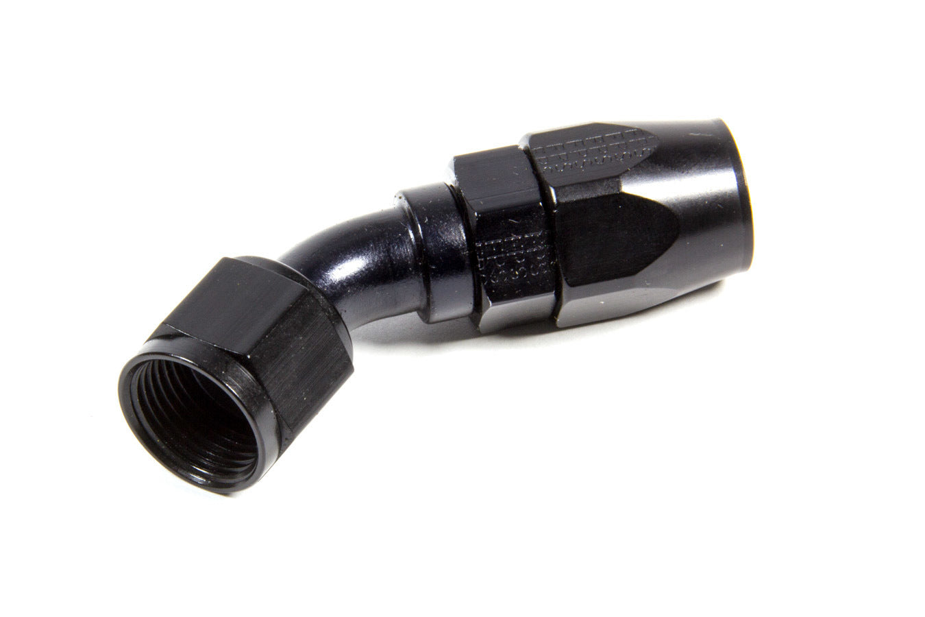 Hose Fitting #10 45 Deg Pro-Flow Black