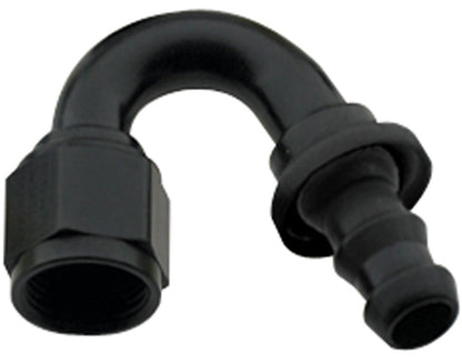 Hose Fitting #10 150 Deg Push Lock Black