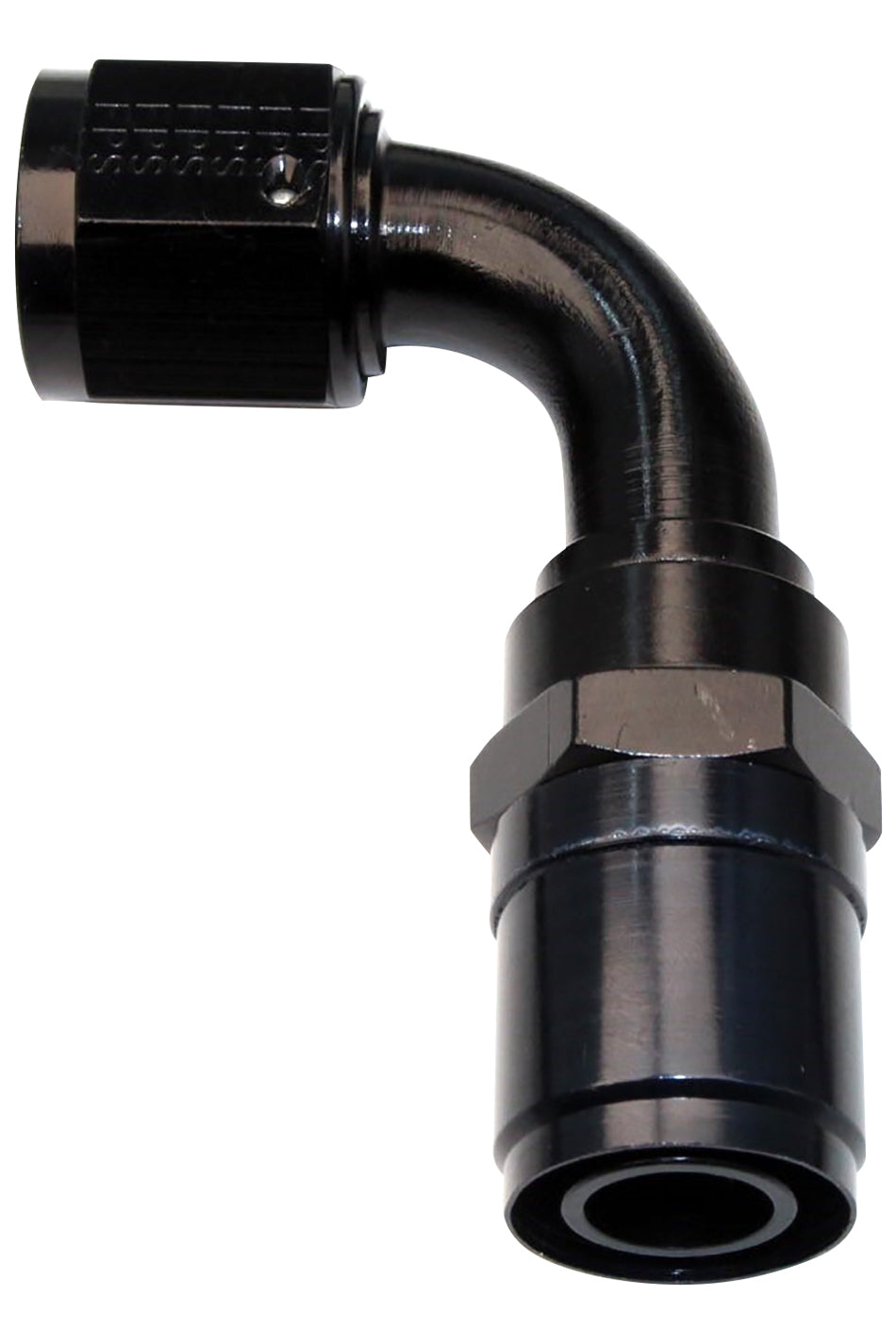 #10 Race-Rite Crimp-On Hose End 90-Degree