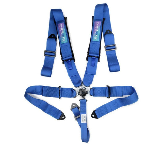 Harness 5pt Camlock Blue w/Pads SFI 16.1