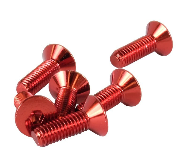 Screw Kit Steering Wheel Red Conical