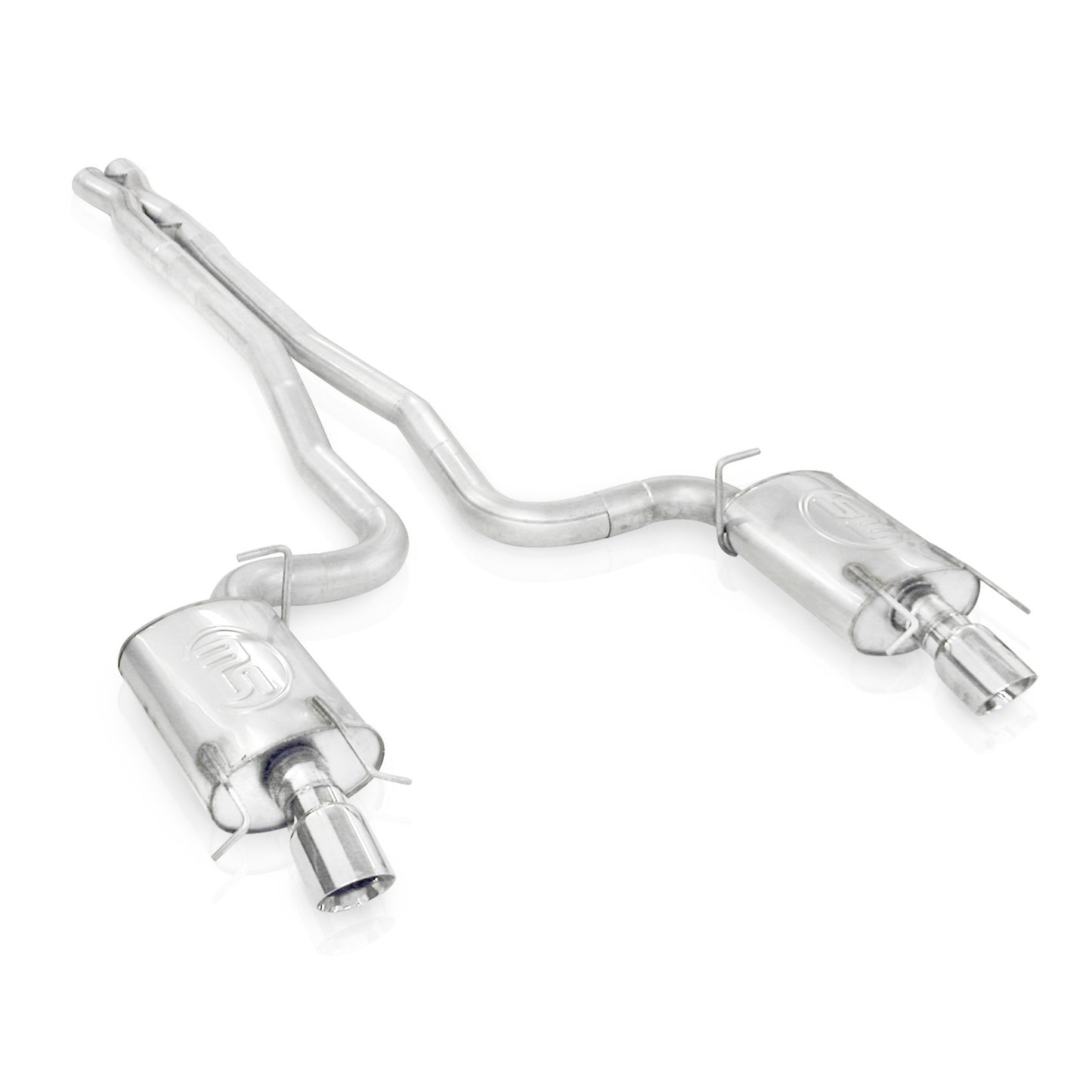 2009-15 Cadillac CTS-V Stainless Works Catback Dual Turbo Chambered Mufflers Performance Connect